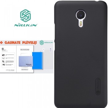 Meizu M3 Note deklas juodas "Nillkin" Frosted Shield + plėvelė